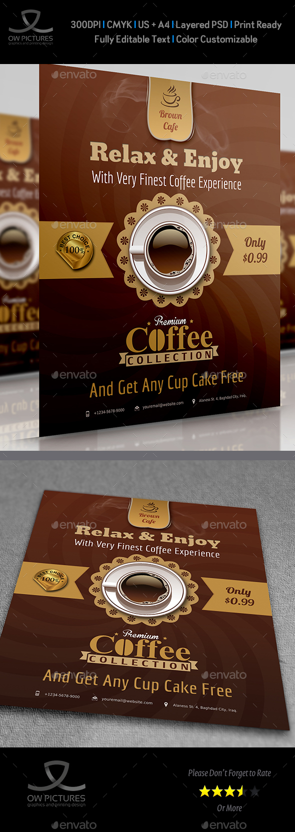 cafe flyer by owpictures graphicriver flyer cafe